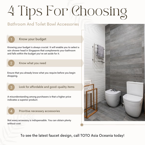 4 Tips For Choosing Bathroom And Toilet Bowl Accessories